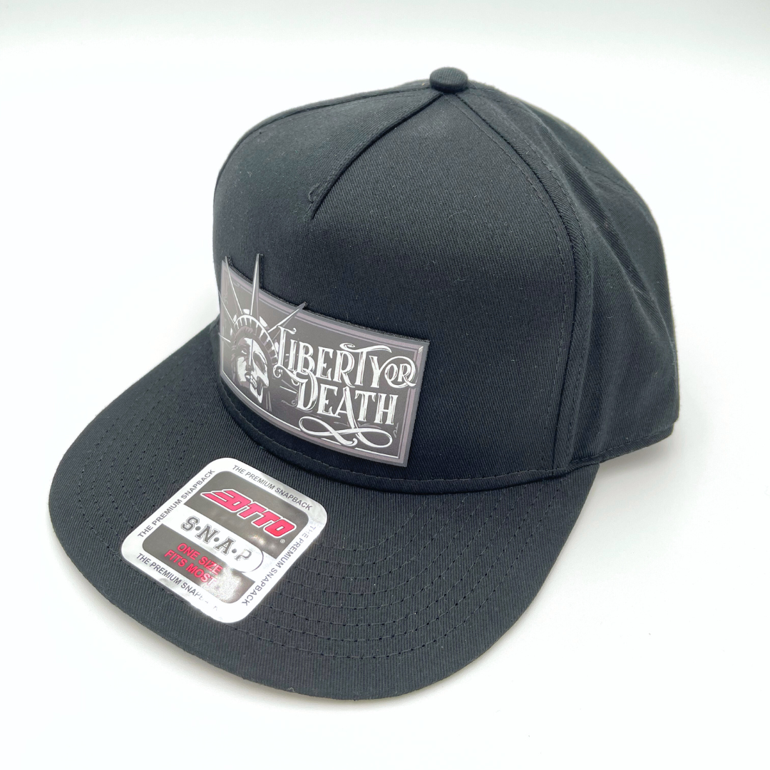 "Lady Liberty" - Custom Leatherette Patch Hat, OTTO Snapback Cap