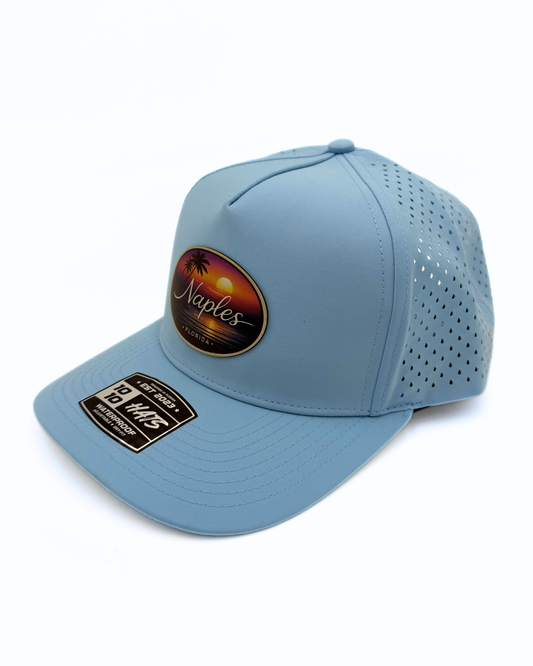 Naples Florida - Custom UV-Printed Leatherette Patch Hat