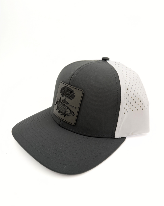 Tarpon in the Mangroves - Custom Leatherette Patch Hat