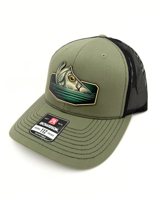 Modern Tarpon - Custom Engraved Leatherette Patch Hat