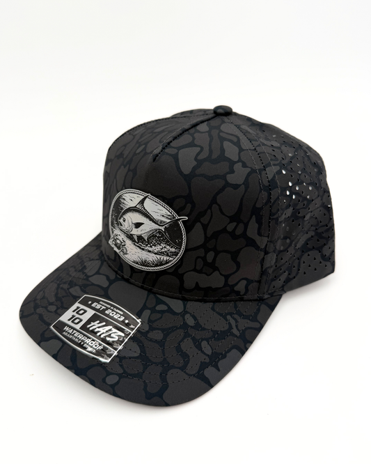 Silver Permit - Custom Engraved Holographic Patch Hat