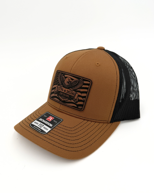 United States 250th Anniversary - Custom Leatherette Patch Hat