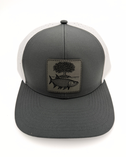 Tarpon in the Mangroves - Custom Leatherette Patch Hat