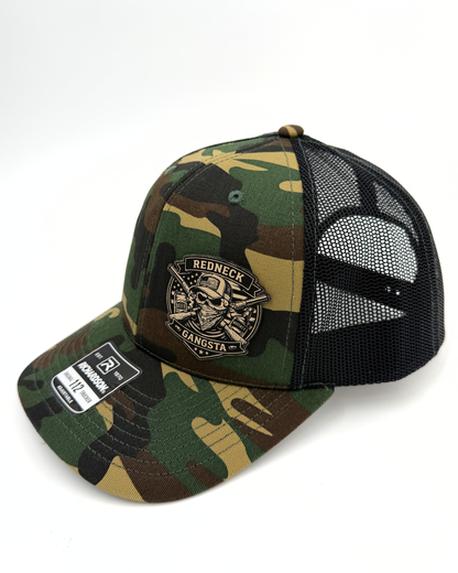 Redneck Gangsta - Custom Engraved Leatherette Patch Hat