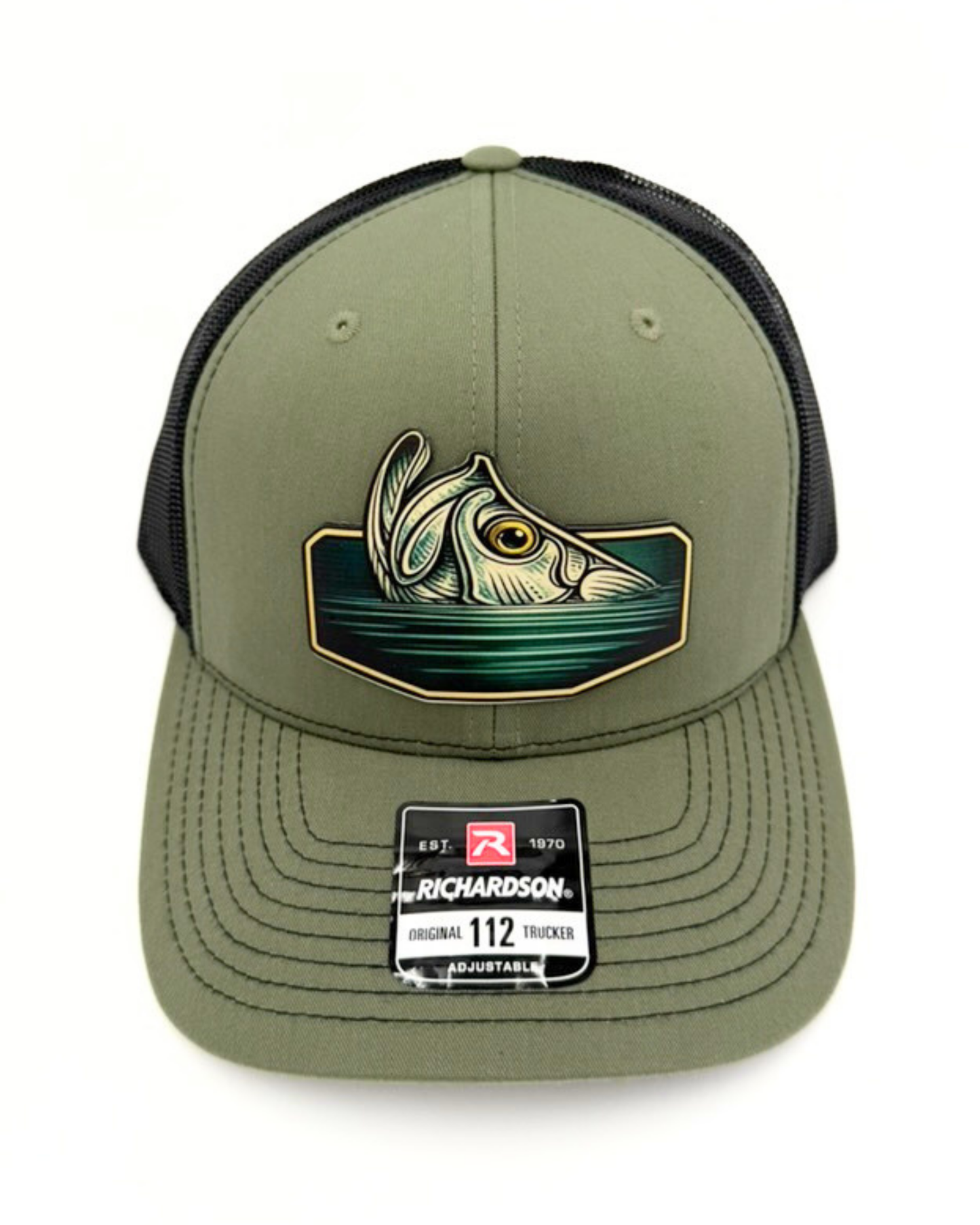 Modern Tarpon - Custom Engraved Leatherette Patch Hat