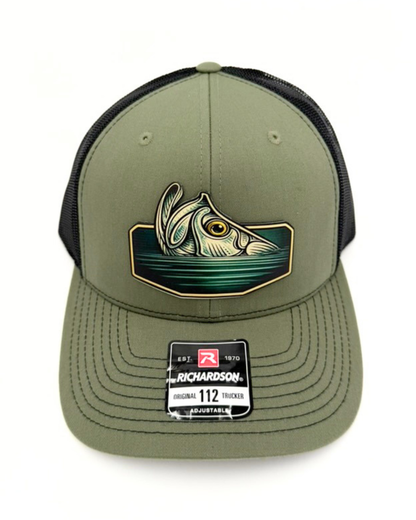 Modern Tarpon - Custom Engraved Leatherette Patch Hat