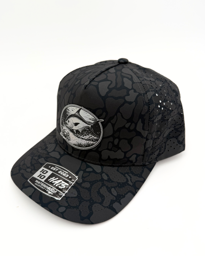 Silver Permit - Custom Engraved Holographic Patch Hat